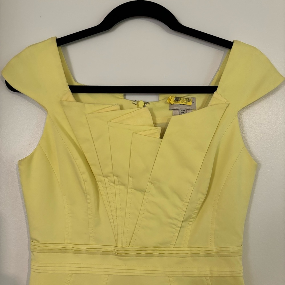 Karen Millen Yellow Cocktail Dress - Picture 2 of 6